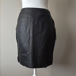 NWT/VINTAGE Paradox 100% Leather Mini Skirt SZ 4